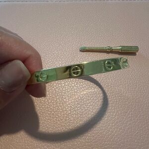 18K 100% Gold Love Bracelet with Screwdriver